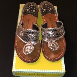 Jack Rogers Navajo Mid Wedge In Pewter size 8